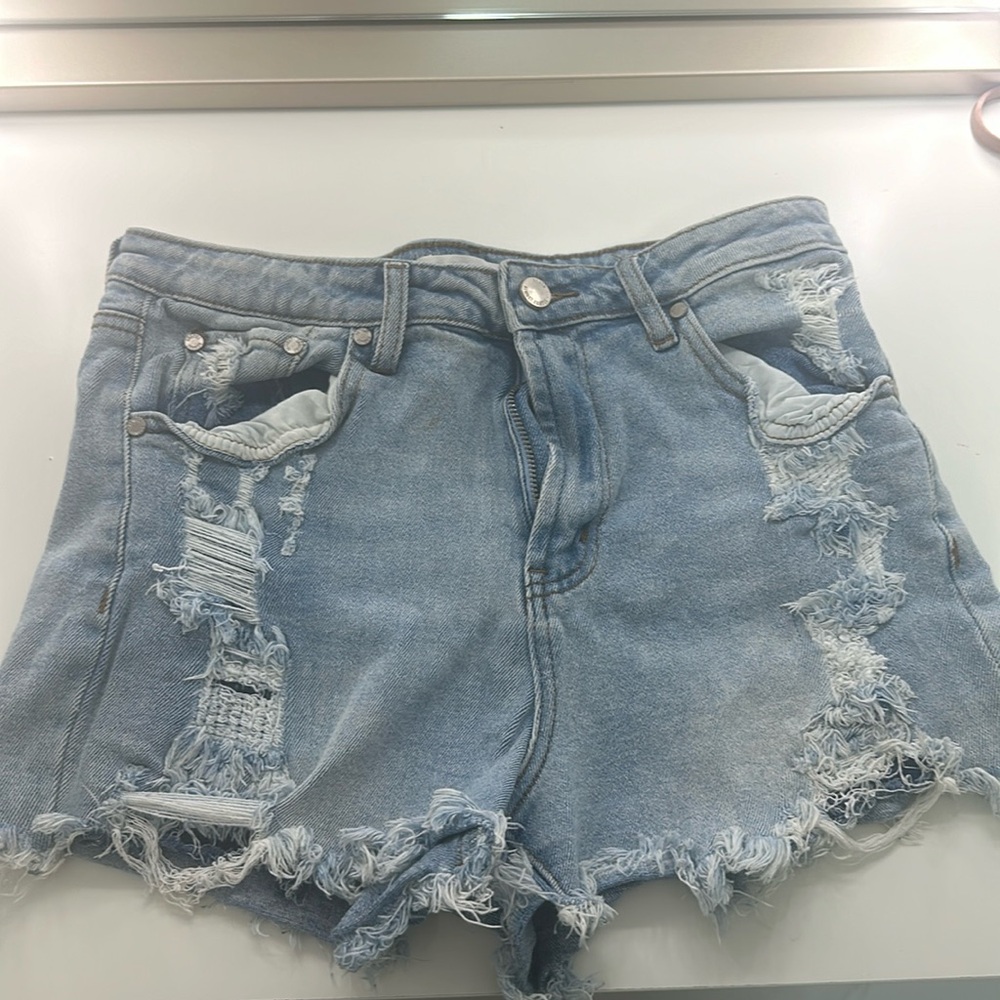 Almost famous ripped jeans shorts